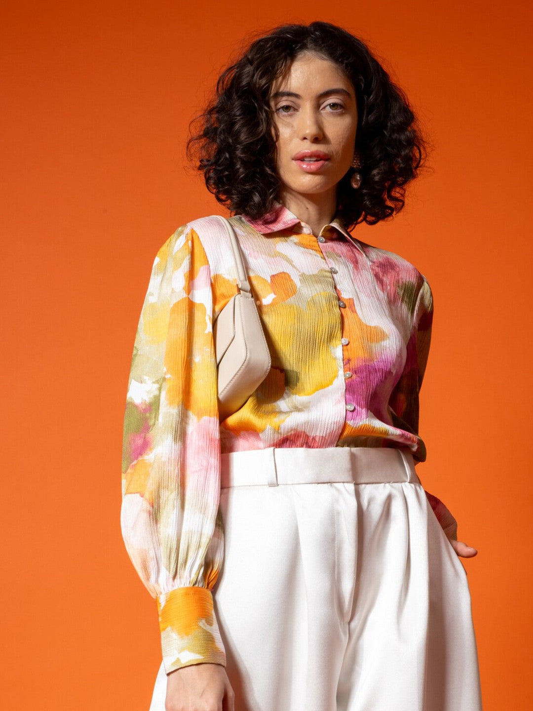 Full Sleeve Abstract Print Shirt