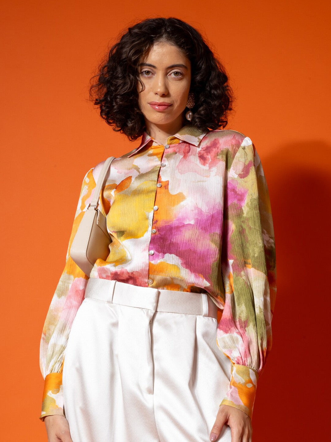 Full Sleeve Abstract Print Shirt