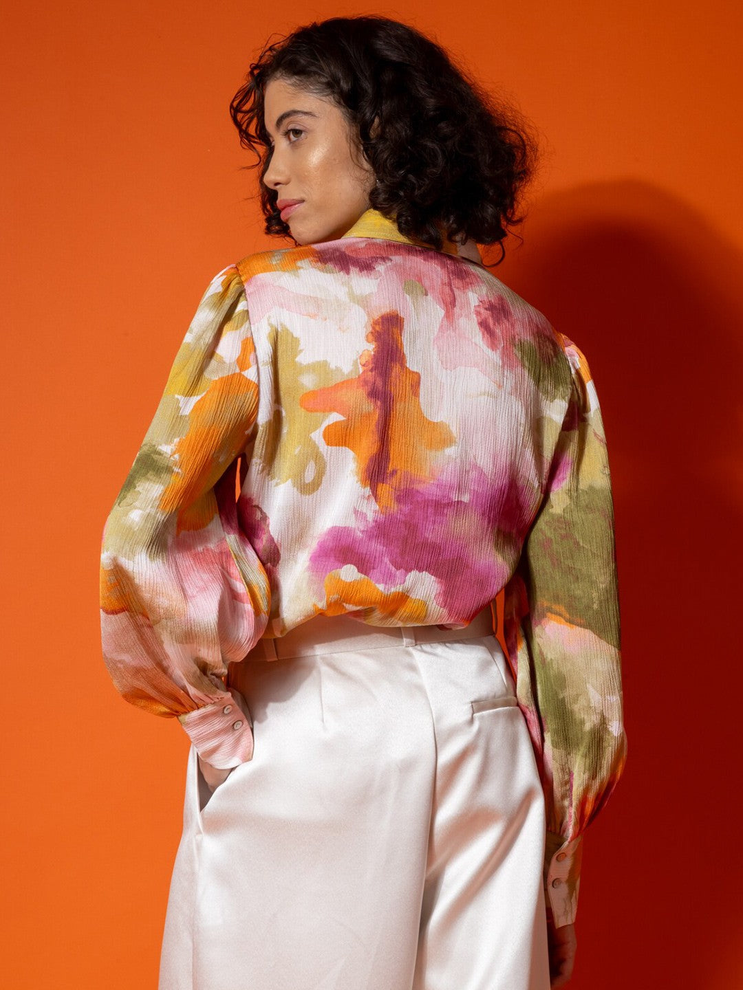 Full Sleeve Abstract Print Shirt