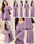 Pure Linen Purple Terracotta Co-Ord Set