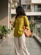 Olive Linen Co-ord Set