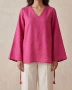 Petal Pink Relaxed Fit short Kurti