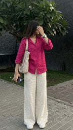 Dusty Pink Linen Co-Ord Set